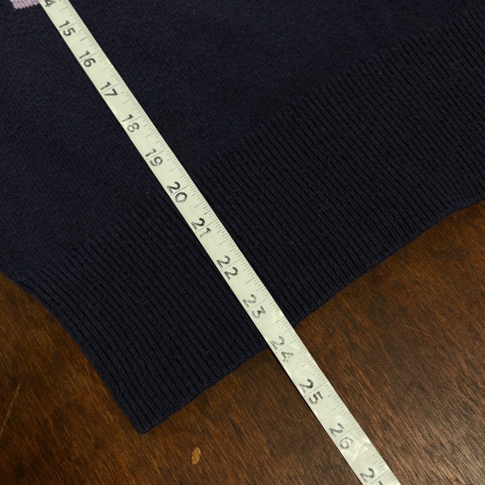 GAP Love Sweater Womens Medium Rainbow Preppy Crewneck Cute Casual Cotton Fun - Picture 8 of 10